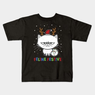 Feline Festive Kids T-Shirt